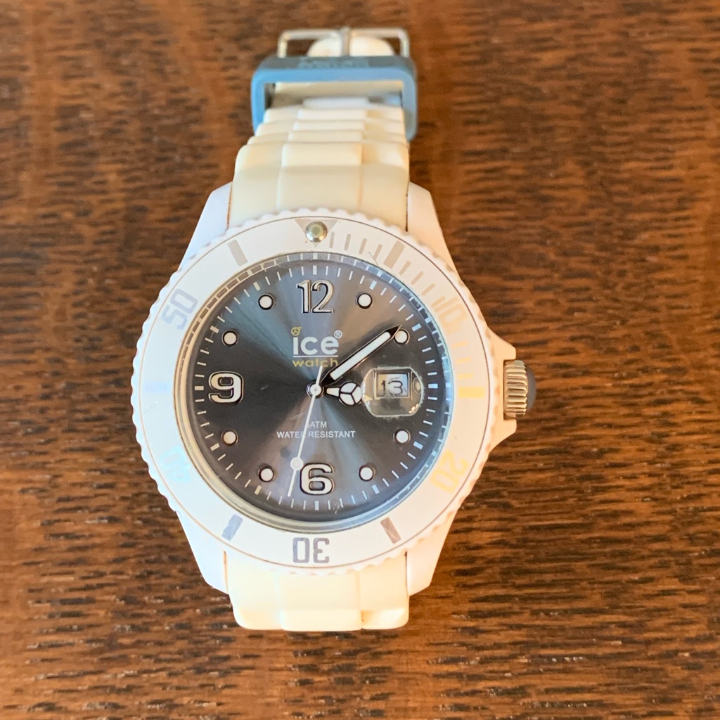 Ice Watch White With Blue Dial Large Case
